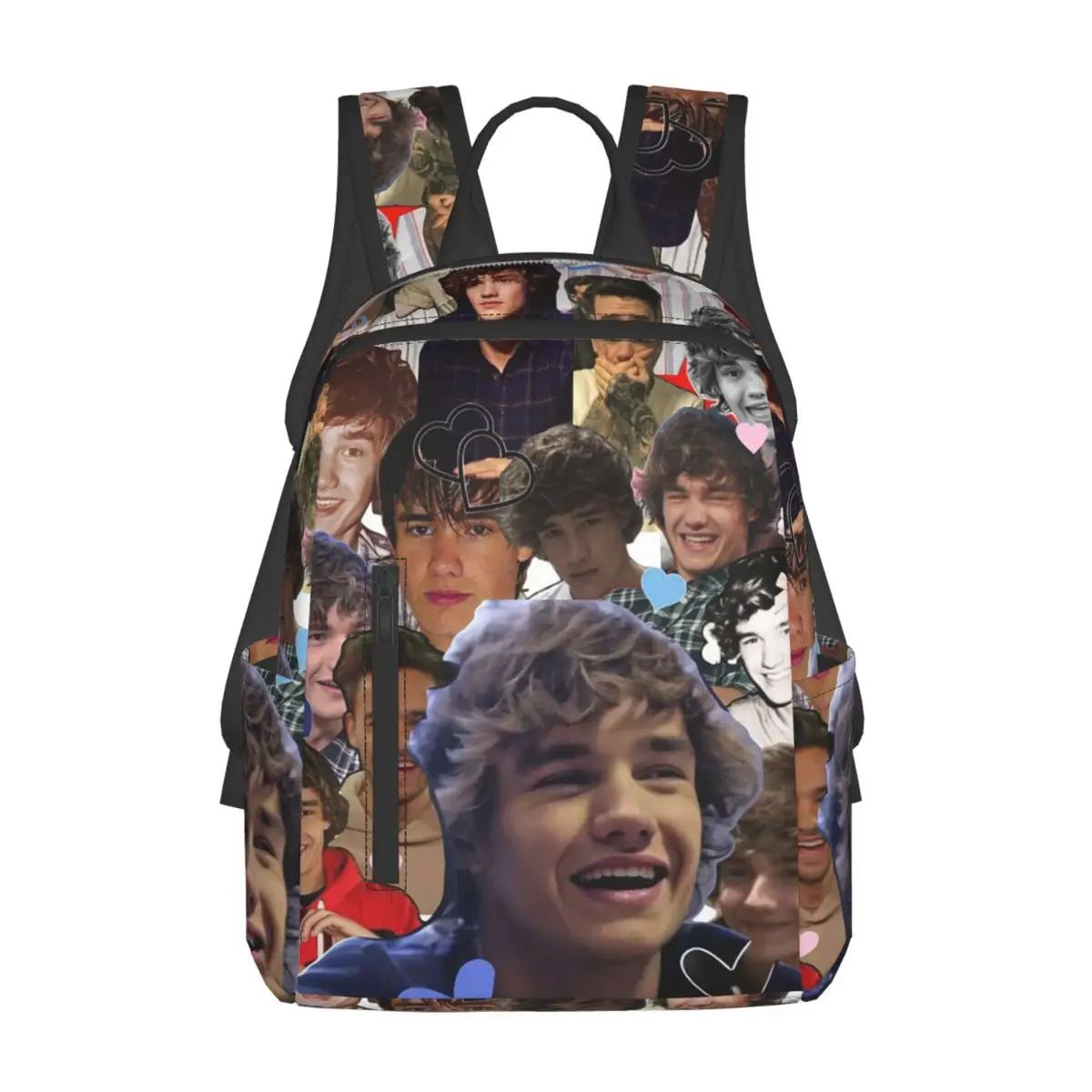 

Liam Payne Photo Collage Backpack Daypack Large Capacity Boys Girls BookBag School Bag Shoulder Bags for Men Women
