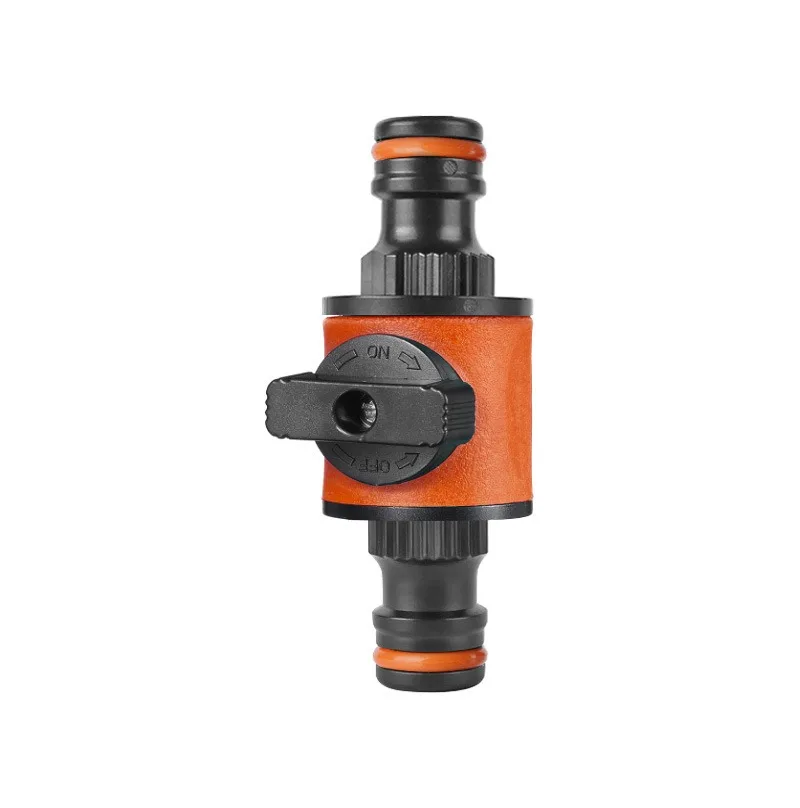 1PC 16MM Equal Garden Hose Shut Off Valve Fitting Plastic Tubing Tap Adapter Quick Joint for Watering Irrigation Car Wash