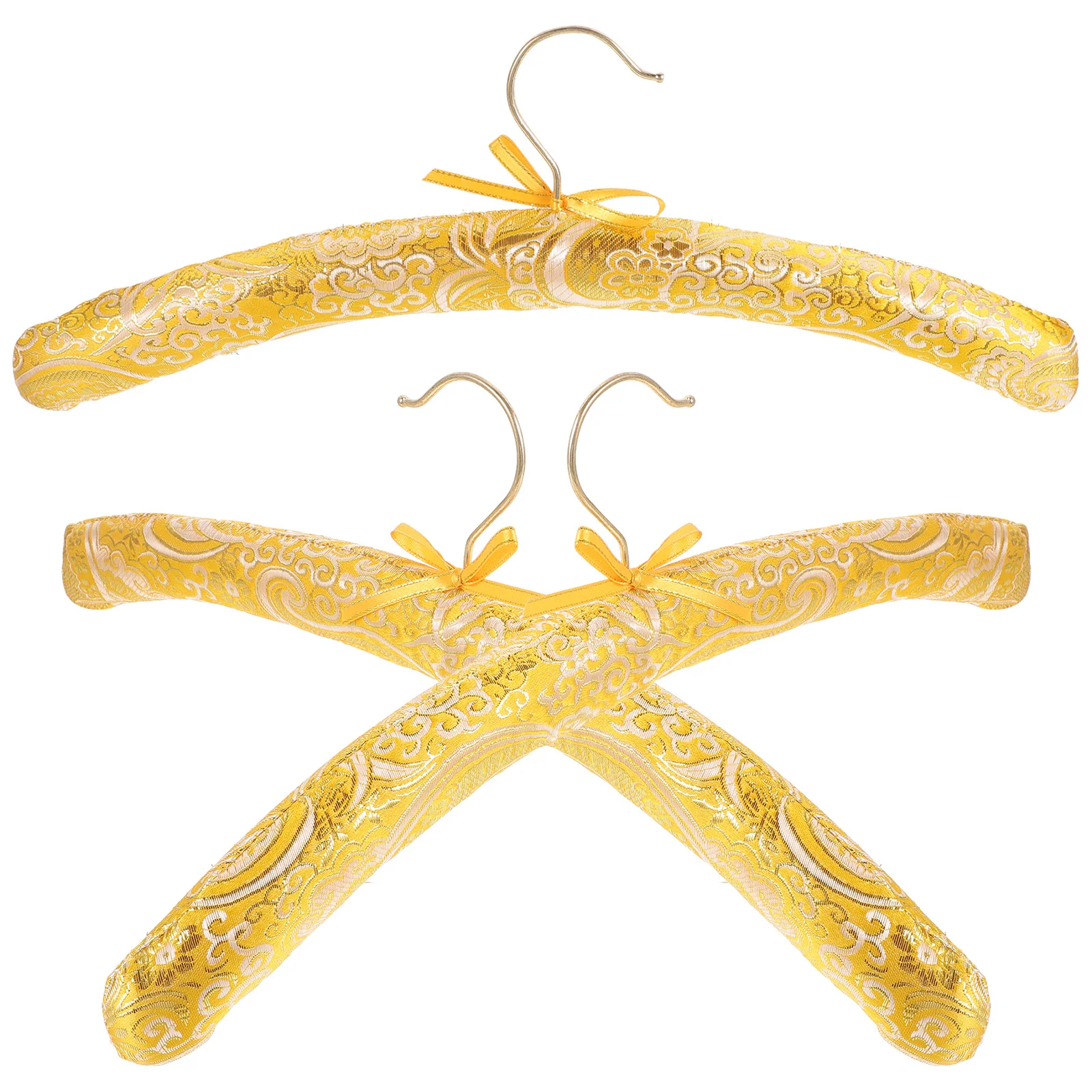 

3pcs Wooden Sponge Padded Hangers Heavy Duty Anti-Skid Clothes Hanger For Women Suit Dress Coat Home Storage Organization