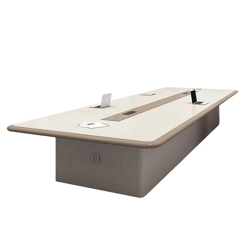 Large office conference table Long table Simple modern conference room negotiation table