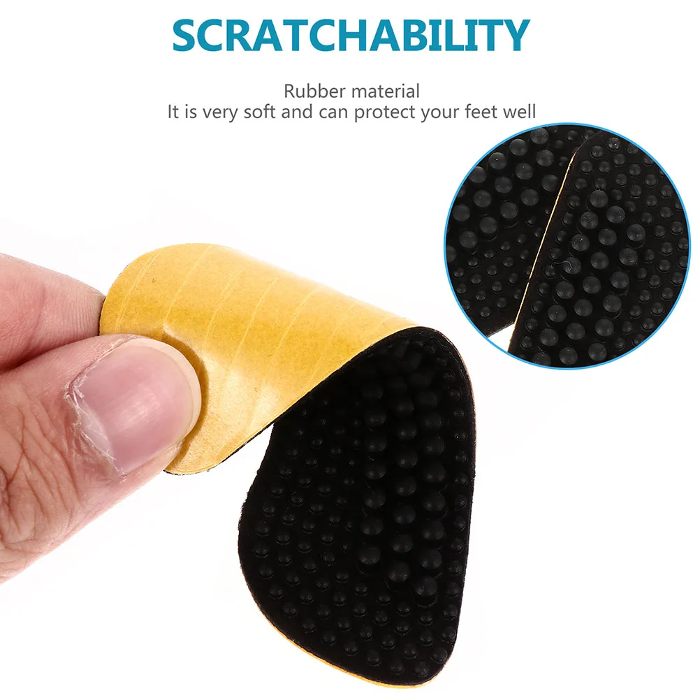 

3 Pairs Heel Stickers Soft Silicone Cushion Mats High Inserts Self Adhesive Pads Shoes Heel Grips 4D Design