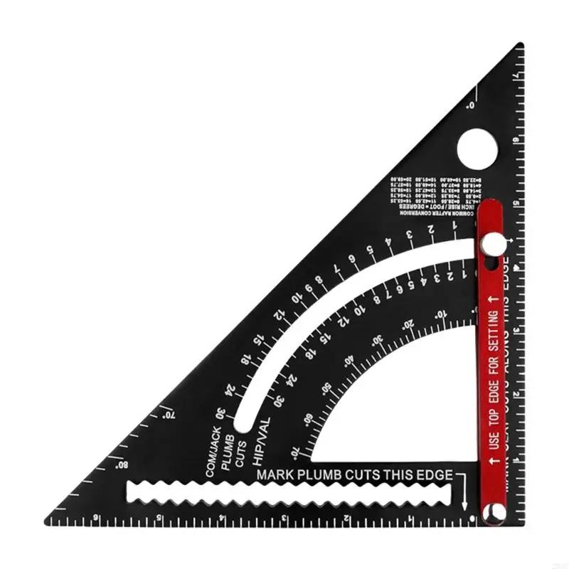

203C Carpenter Square Combination Square Carpentry Triangle Ruler Woodworking Measurement Tool Rafter Framing Square