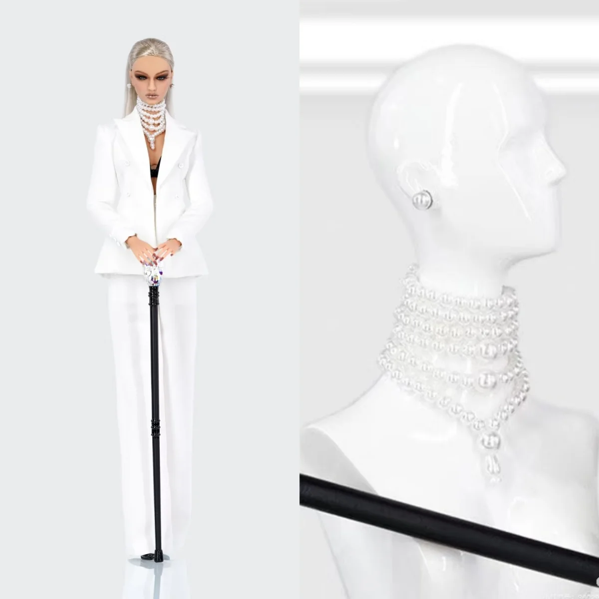 

Original Design Handmade Luxury Multi-Layered Pearl Necklace 1/6 Scale Doll Jewellery Accessories For 30cm Doll Party Dress Up