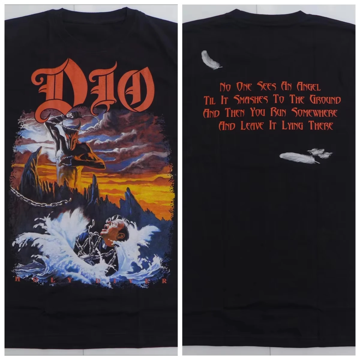 2026 Vintage Fantasy Demon Figure Graphic T Shirt Unisex Crew Neck Short Sleeve Metal Style Tee