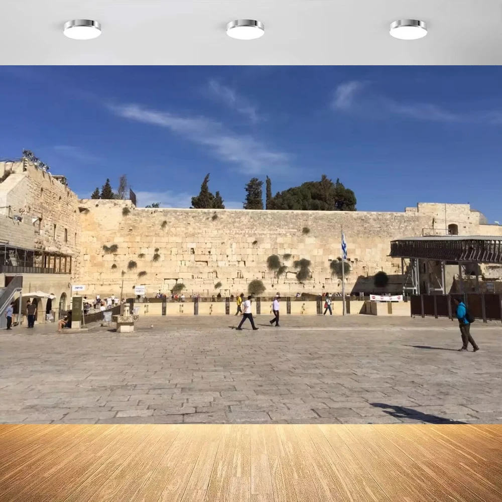 

Фон для фотосъемки: Стена Плача в Иерусалиме, религиозный декор для церковных мероприятий, баннер-фон с изображением Стены Плача