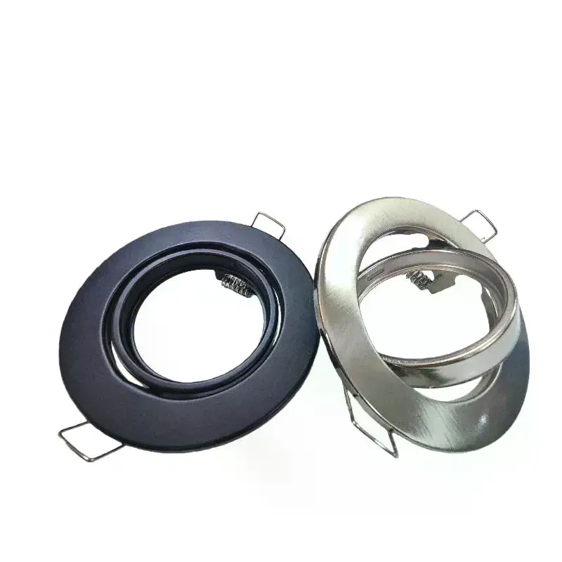 1 Set Round Fixture Downlight Led Holders Cutout For Bulb Holder Recessed LED Spot Light MR16 GU10 LED Downlights Frame