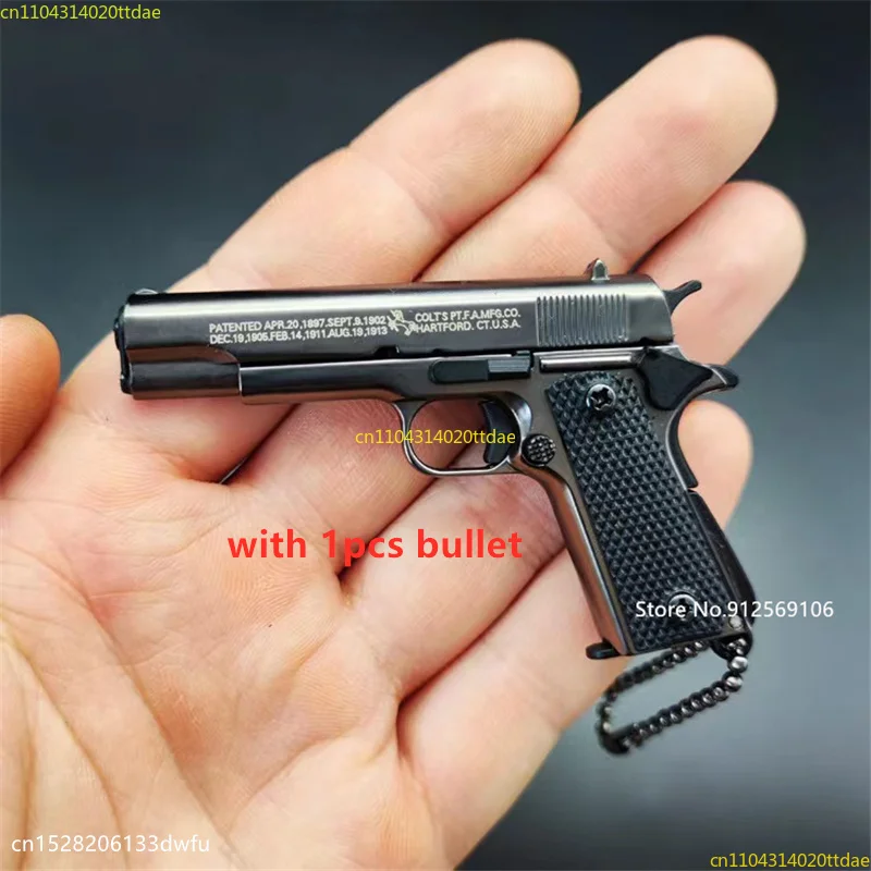 Alloy Empire Army 1:2.05 1:3 Scale Desert Eagle Pistol Keychain Mini Toy Gun Model Metal Keychain for Adult Kids Christmas Gift