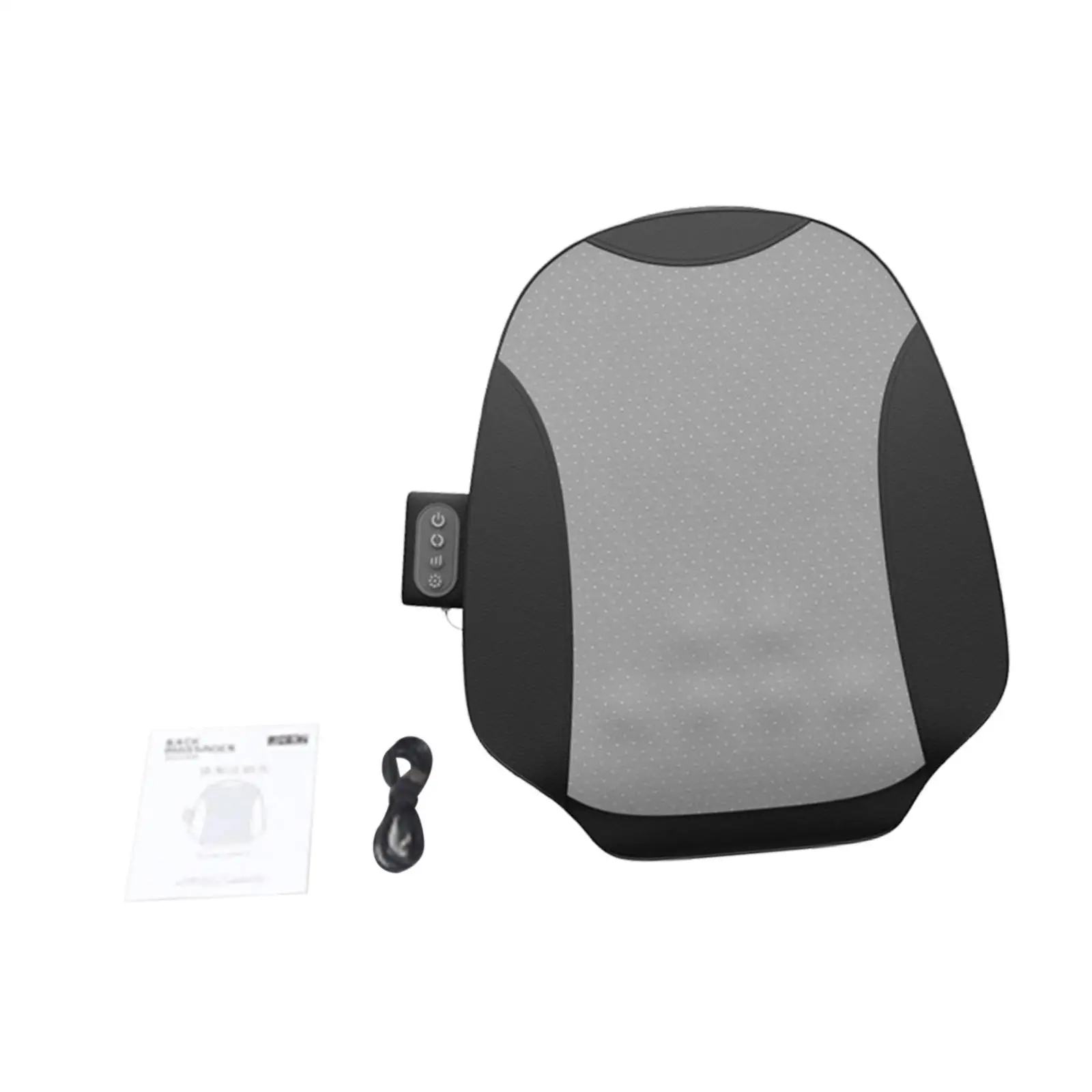 مدلك أسفل الظهر مع الحرارة، مريح، خفيف الوزن، مسامي، وسادة تدليك العجن ثلاثية الأبعاد، مناديل كهربائية عميقة للسفر