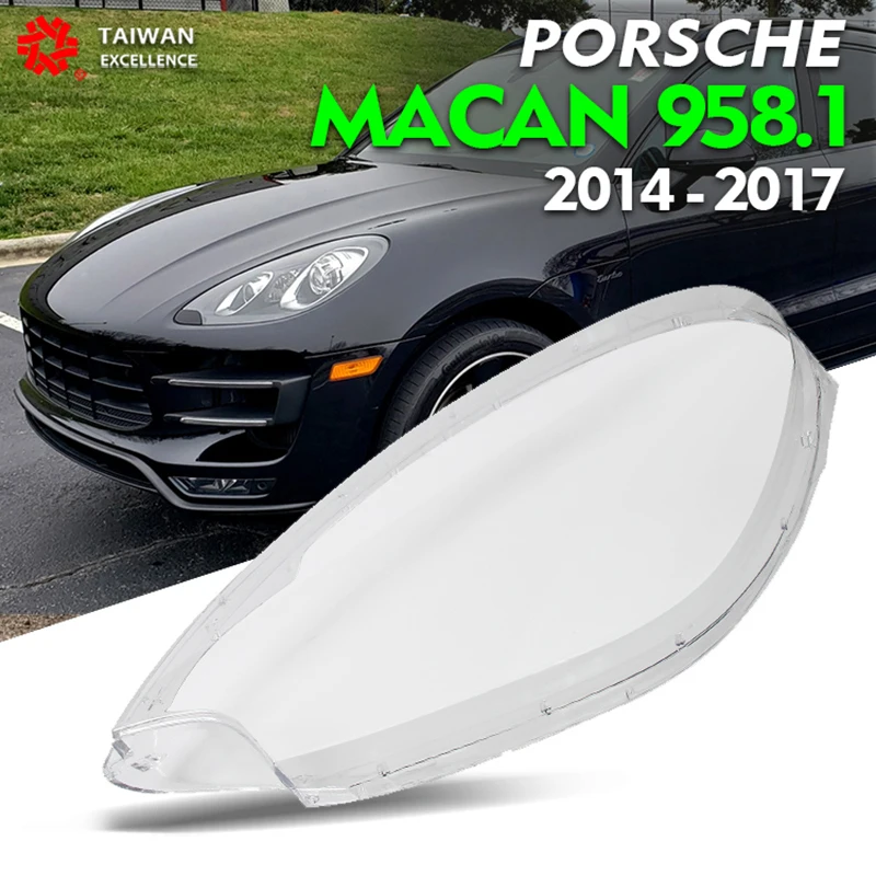 Headlamp Lens Cover Shell Lamp Shade Transparent For Porsche macan 2014 2015 2016 2017 958.1 Headlight glass Lens Cover