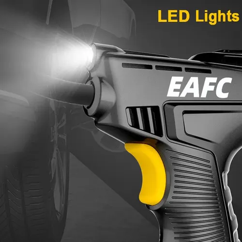 Imagen 2 del producto Compresor de aire de mano de 120W, bomba inflable inalámbrica/con cable, portátil, Inflador de neumáticos Digital para bolas de bicicleta y coche