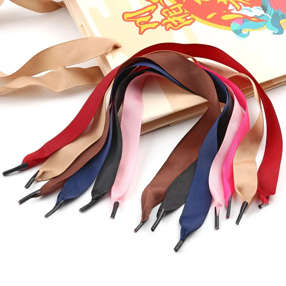 1000PCS Tote Bag Rope 2cm Wide Flat Threaded Strip Gift Box Portable Cord Polyester Ribbed Webbing Tote Bag Drawstring Rope