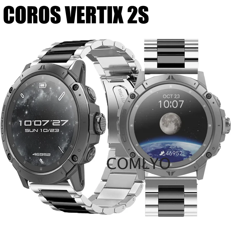 

Metal Band For COROS VERTIX 2S Smart Watch Strap Stainless Steel Bracelet Men Belt