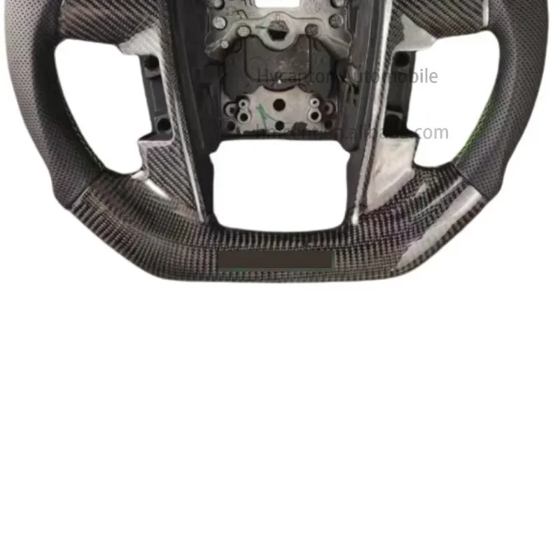 عالية الجودة السيارات Upades المتقدمة ألياف الكربون الجلود المثقبة لعجلة توجيه سيارة رابتور F-150