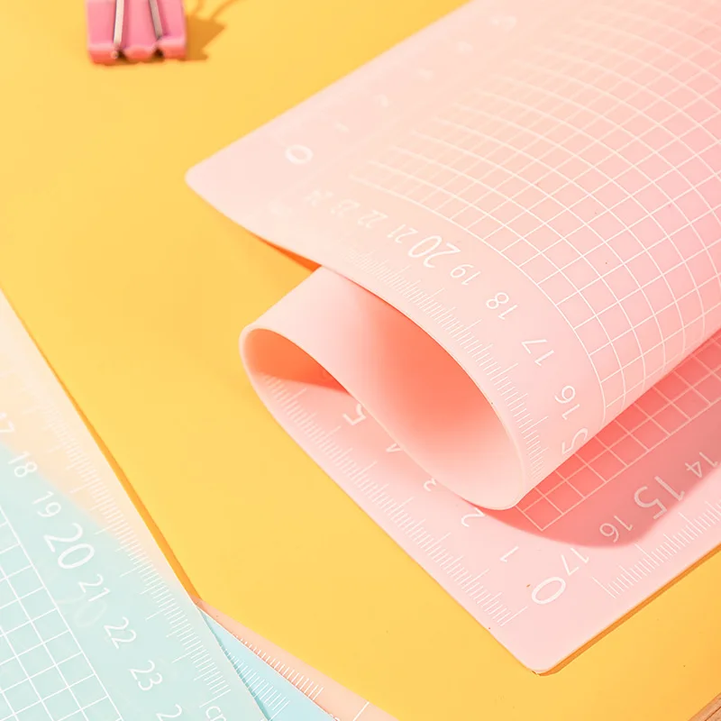 A4 Multifunction Student Drawing Writing Desk Pad Silicone Cushion School Exam Placemat Non-Slip Waterproof Table Mat Mouse Pad