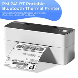 Phomemo Bluetooth Thermal Label Printer, Wireless Shipping Label Printer, Compatible with iPhone Android Mac Windows Widely Used