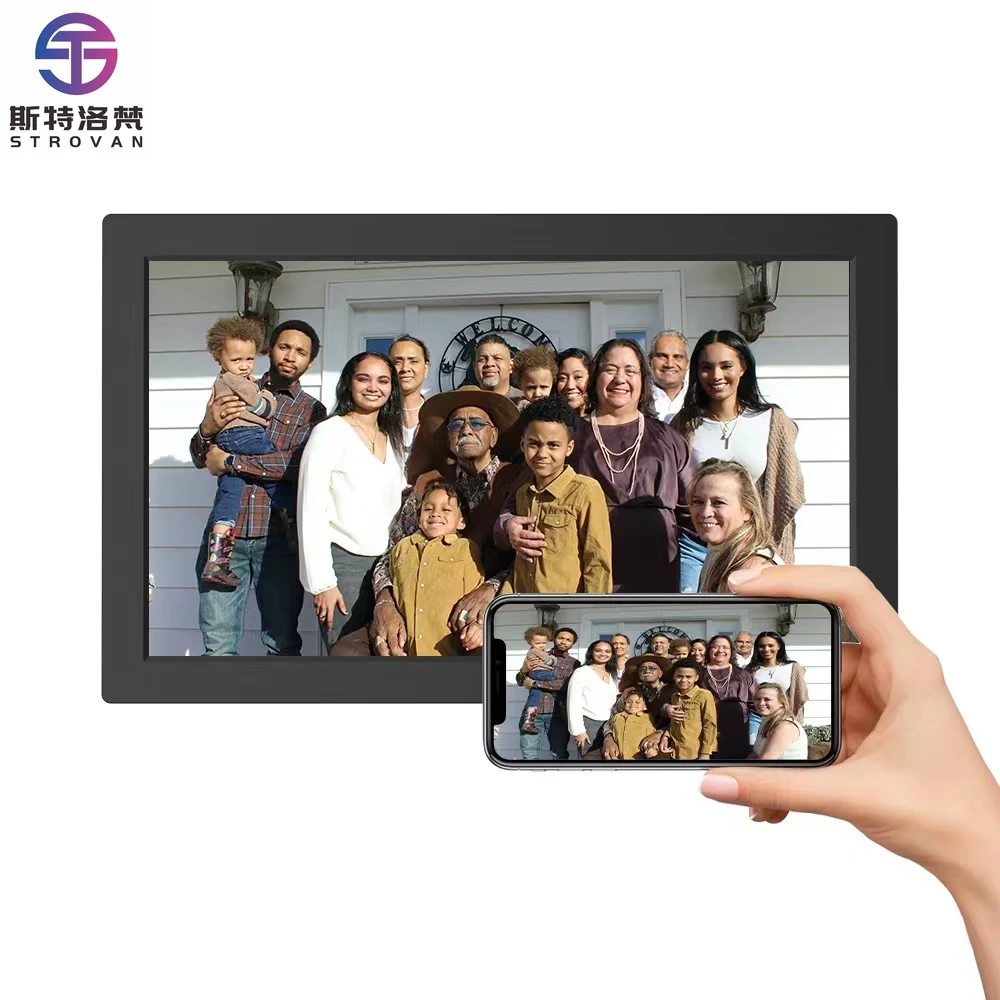 

Display 7" 8" 10" 12" 14" 15" Inch Digital Photo Frame Digital Video Frame 1920x1080 Full Screen WiFi Photo Frame