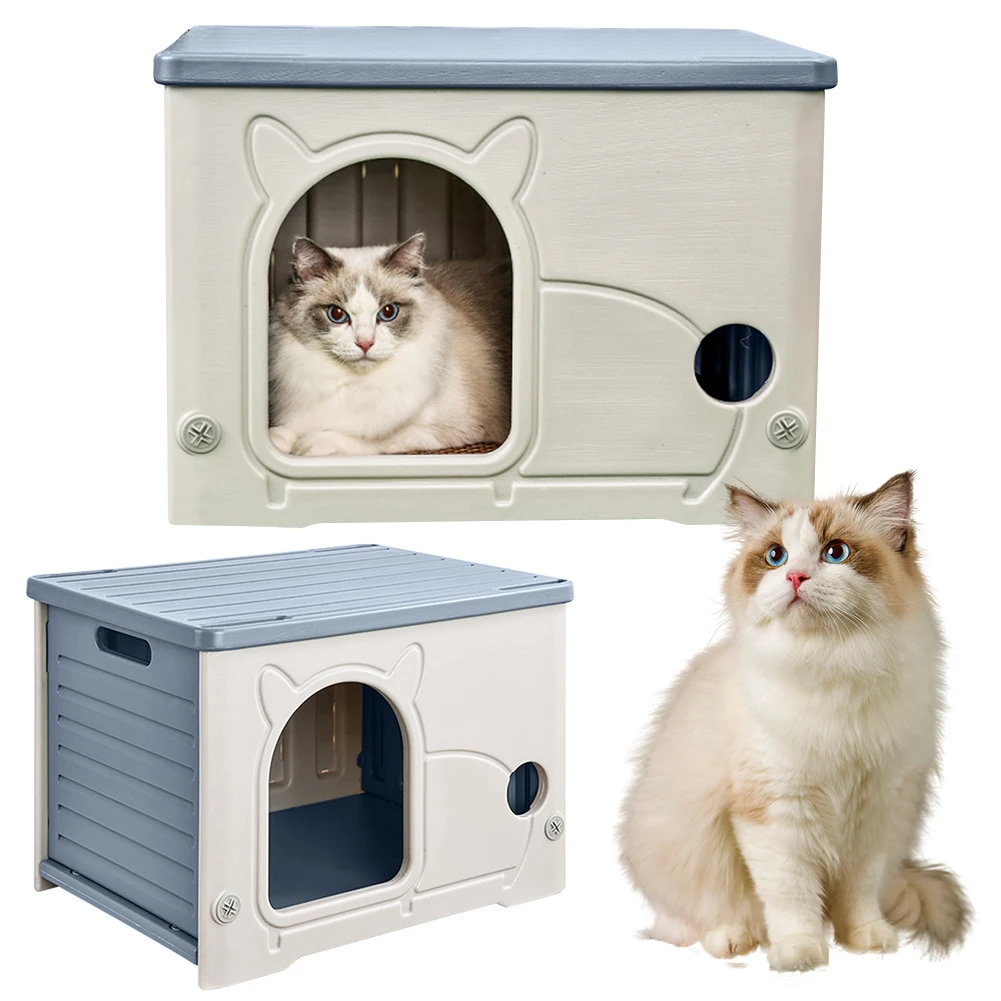 

Stray Cat Dog House Waterproof Outdoor Winter Warm Pet Cave Sleeping Beds Home Foldable Washable for Small Dog Puppy Supplies