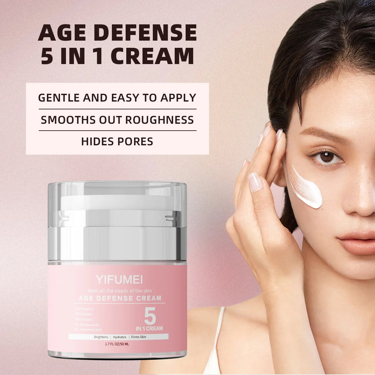 5/6/8 in 1 Cream Niacinamide Vitamin C Glow Anti-aging Whitening Anti-wrinkle Acne Treatment Skincare Korean Skin Care Product