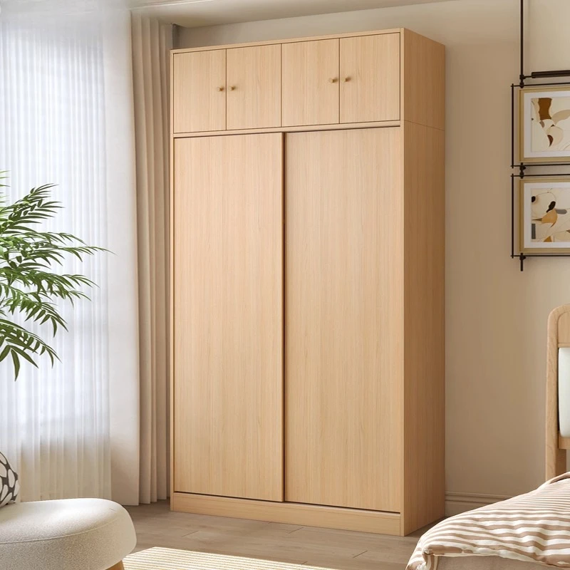 kz-Log wind wardrobe bedroom household sliding door cabinet sliding door locker small apartment space saving 1.2 meters*