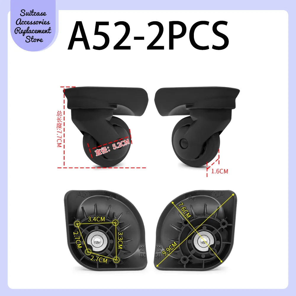 Anpassung an Hong sheng A35 A84 Silent Wheel Universal Wheel Reisekoffer Reparatur Reise zubehör Räder glatt Silent Koffer