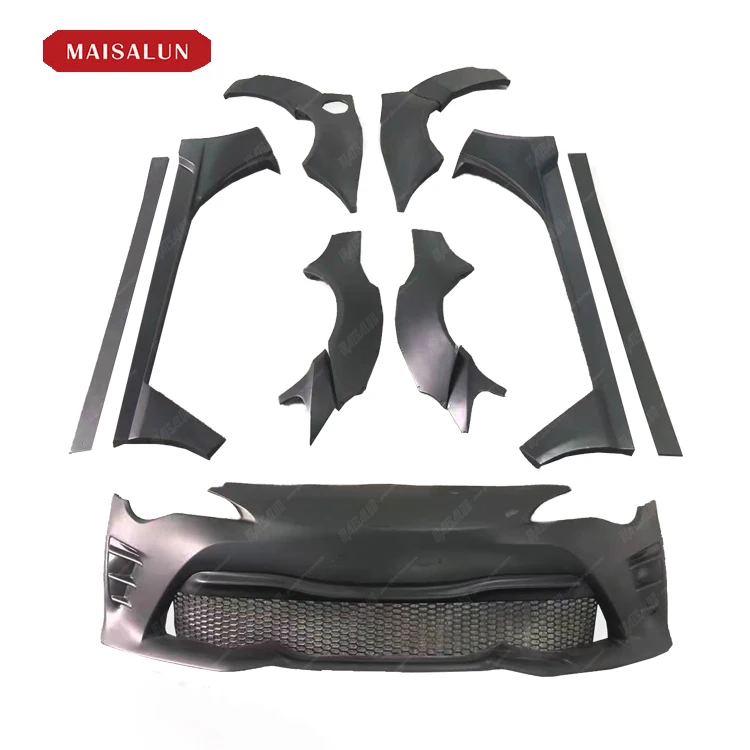 Rocket‑Bunny‑Style Full Body Kit Front Bumper Side Skirt Wheel Arch Trim Exterior Mod PartsCar Partsold‑to‑new Upgrade