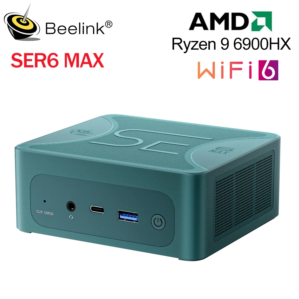 Beelink SER7 Ryzen7 7840HS TDP Upto 65W Mini PC DDR5 32GB SSD 500GB NVME SSD EQR6 6600HX 7735HS Gaming Mini Computer