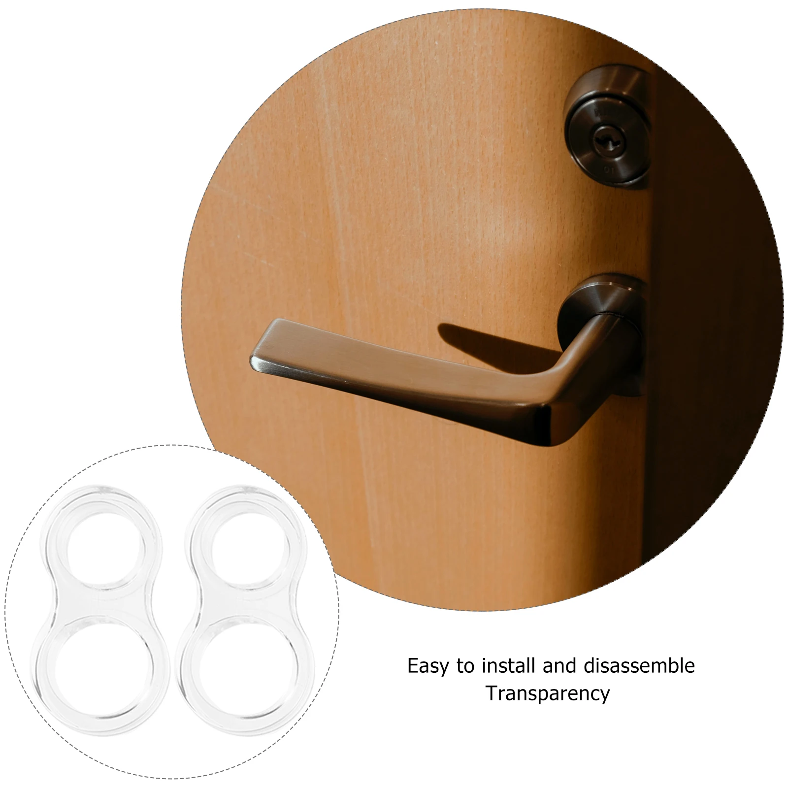 

10 pcs Door Bumper Transparent Wall Protector Ring Pvc Material Stopper Cushion For Home Hotel Office Fridge Toilet Door