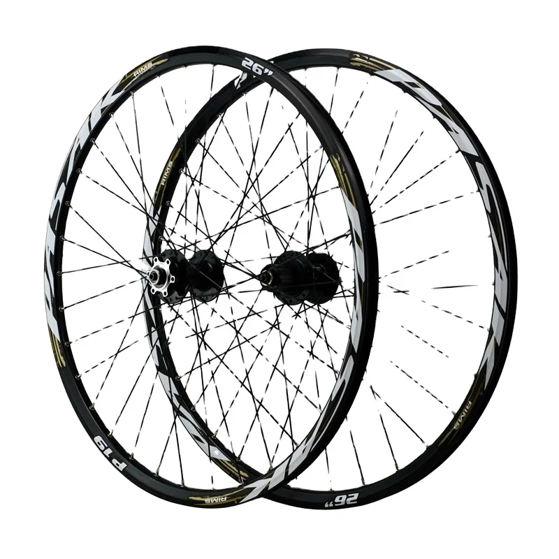 26/27.5/ 29inch Bicycle Wheels Front 2 Rear 4 Bearings 7 11/12 Speed Six-Hole Disc Brake QR100 135 Alloy Hub Mountain Bike Rims
