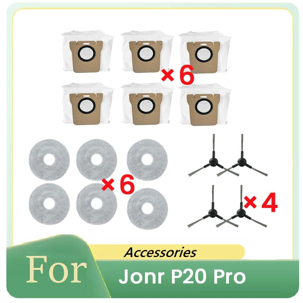 16 Uds. Para accesorios de barredora P20 Pro filtro de Cepillo Lateral principal polvo de trapo