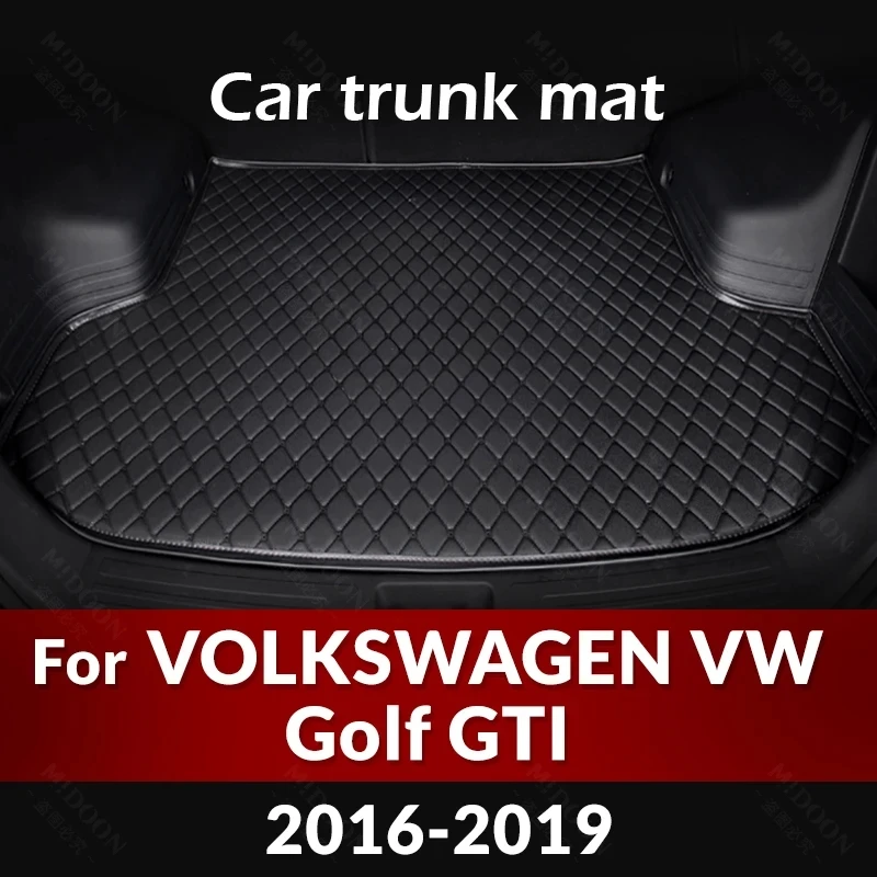 

Коврик для багажника автомобиля для VOLKSWAGEN VW Golf GTI 2016 2017 2018 2019, пользовательские автомобильные аксессуары, украшение интерьера автомобиля