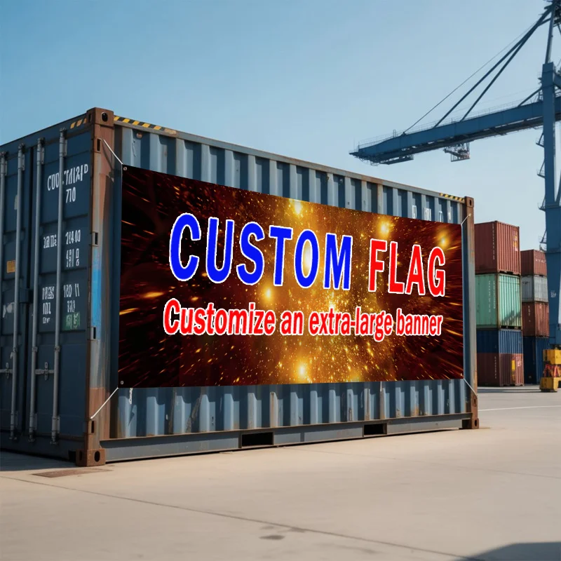 Custom Flags Large Size, Suitable For Vans, Banners, Advertising Conpany Logo Flag Printed Decoration Banner 150 x 240cm