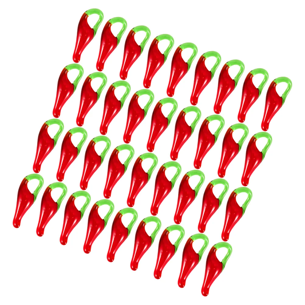 

100 Pcs Pepper Lighting Hot Peppers Jewelry Making Charm Bead Pendant Flower Charms Necklace