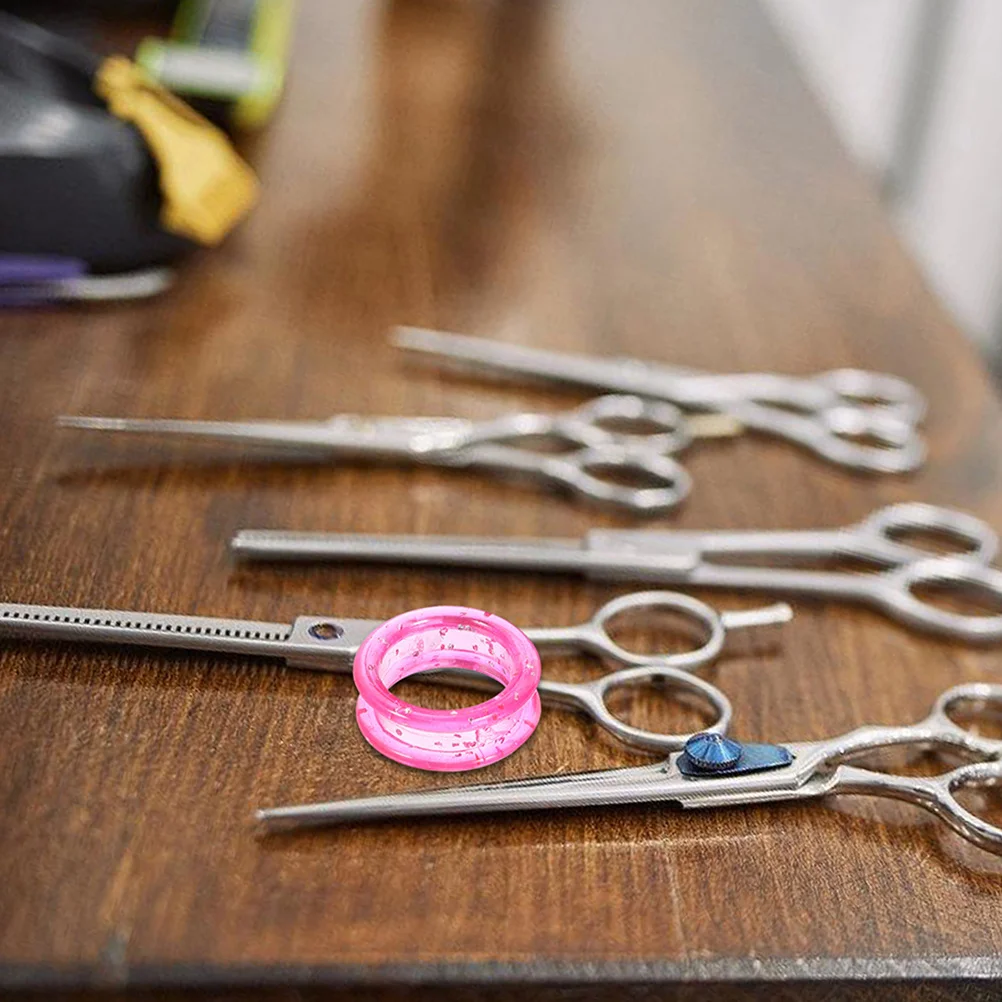 

18Pcs Silicone Finger Rings Soft Shear Grips Thumb Inserts Pet Grooming Scissors Protector Dog Hair Cutting Accessories