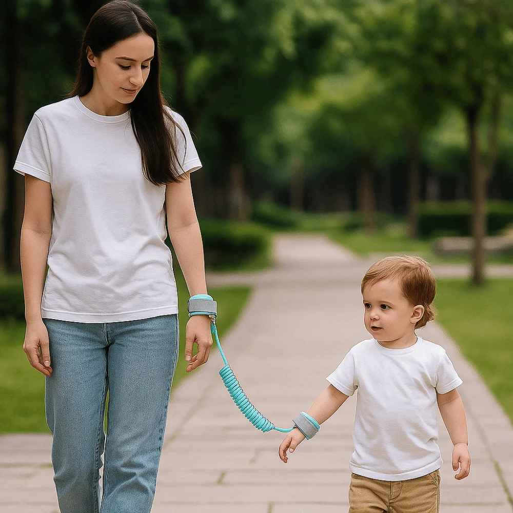 

Steel Wire Baby Traction Rope Adjustable Breathable Anti-lost Wrist Link Band Comfortable Soft Children Harness