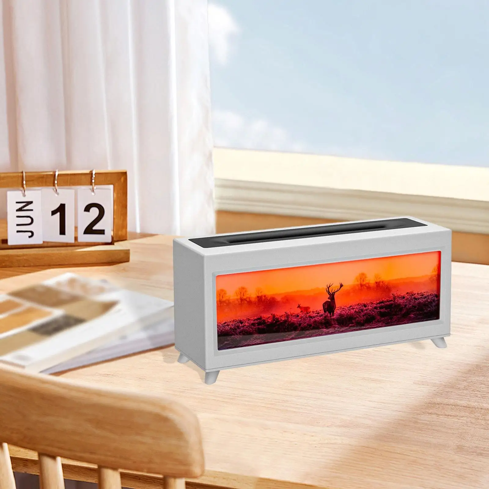 Humidificador para chimenea, decoración del hogar, regalo de cumpleaños con temporizador, difusor de aceites esenciales de 220ml para sala de estar, Hotel, hogar, oficina y dormitorio