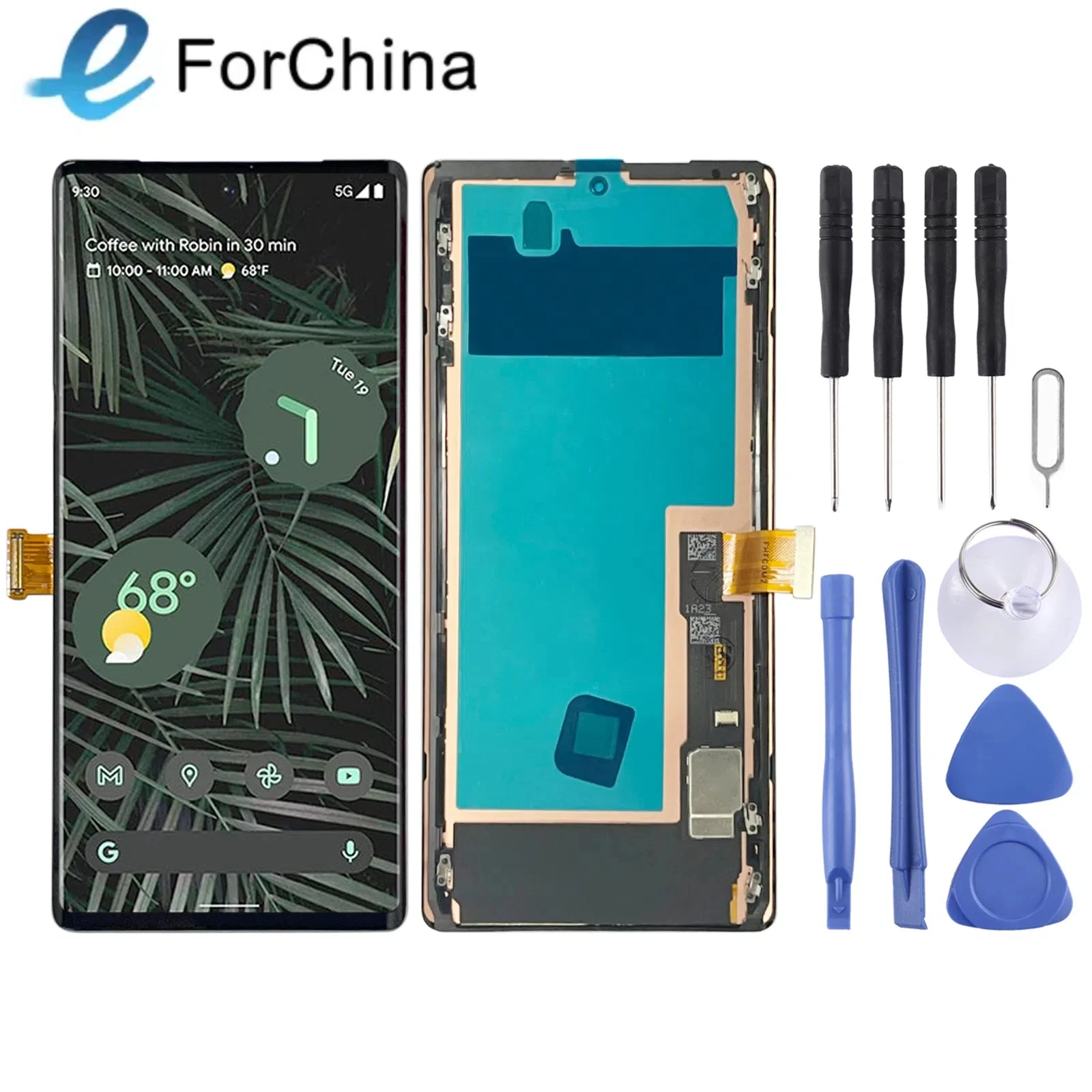 

OLED Material LCD Screen for Google Pixel 6 Pro G8VOU Digitizer Full Assembly With Frame