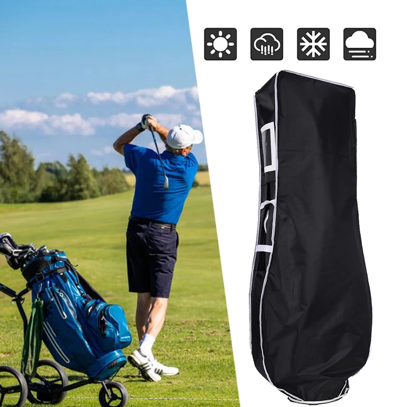 2024 New Golf Rain Cover Bag Waterproof and Dustproof Portable Foldable Oxford Cloth Golf Travel Cover Bag Golf Bag Cover