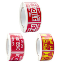 Fragile Product Warning Labels 250pcs/Roll Stickers Please Handle With Care For Goods Shipping Express Label Fast Drop Shipping