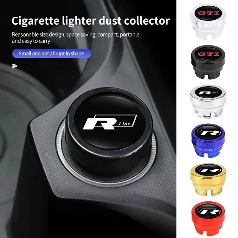 Car Cigarette Lighter Dust Cap Cigar-Lighter Button Protect Case For VW RLine GTI Golf Tiguan Jetta Transporter Passat T5 Touran