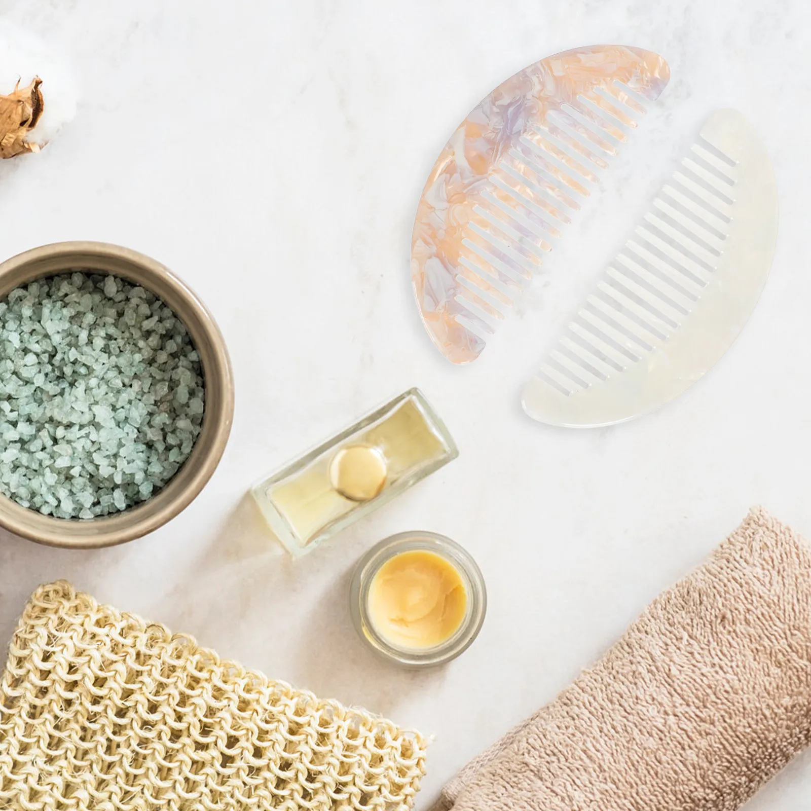 

Набор из 2 расчесок с широкими зубьями, мини, в ретро-стиле, из ацетатного материала, с гладкими зубцами, удобная ручка, для путешествий, для разглаживания волос