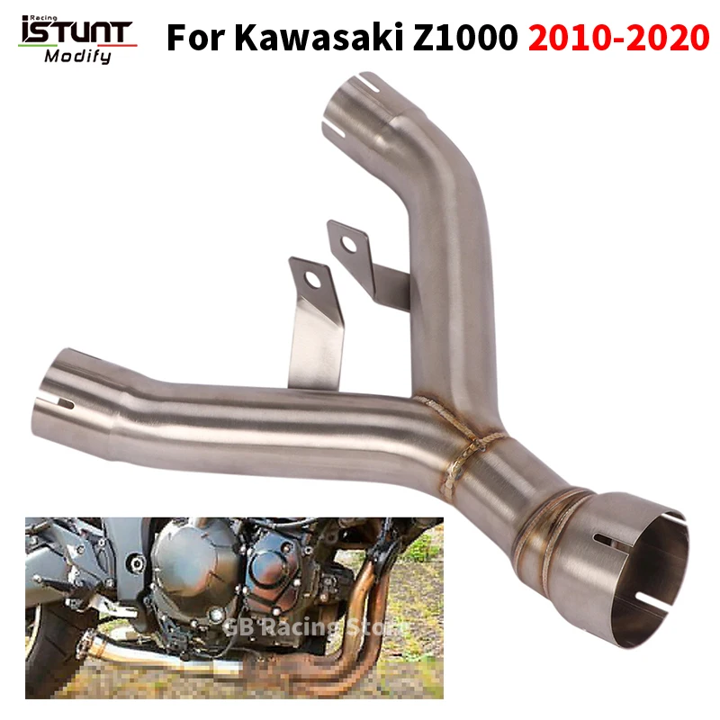 Slip on For Kawasaki Z1000 Z1000SX 2010 - 2020 Motorcycle Exhaust Escape Moto Modify Middle Link Pipe Connect Original Muffler