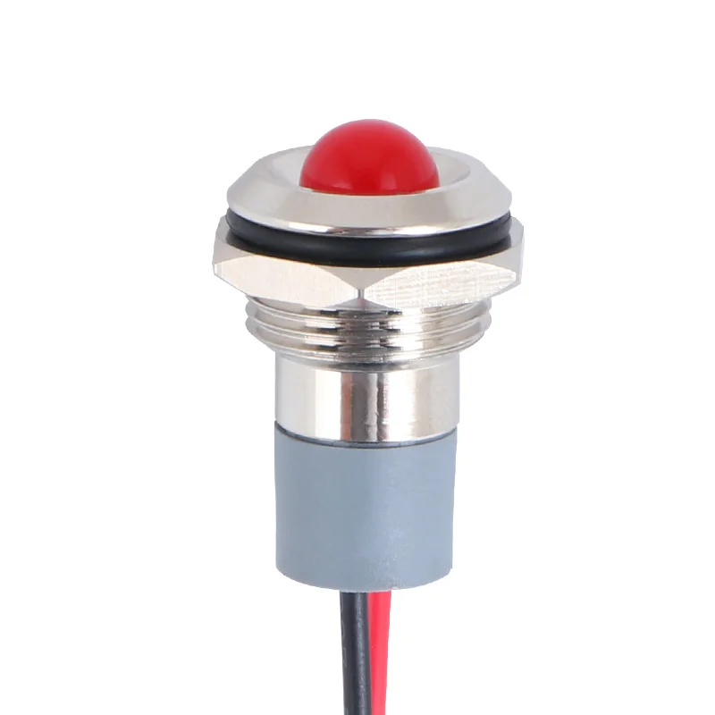 Metal indicator signal light 380v220v24v12v universal small waterproof LED power indicator