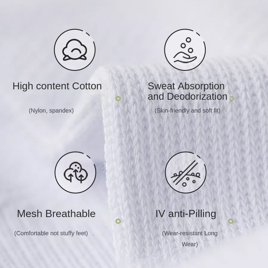 Kaus Kaki Olahraga Pria Kaus Kaki Bersol Tebal Di Atas Betis dan Di Bawah Terry Katun untuk Musim Semi dan Musim Panas
