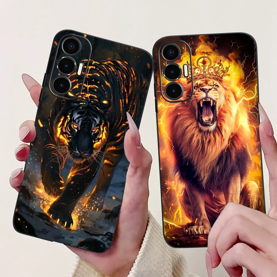 ل Tecno Pova 3 حافظة LF7n موضة جديدة رسمت غطاء لينة سيليكون حالات الهاتف ل Tecno Pova Neo 3 LH6n Pova3 الغطاء الخلفي الوفير #5