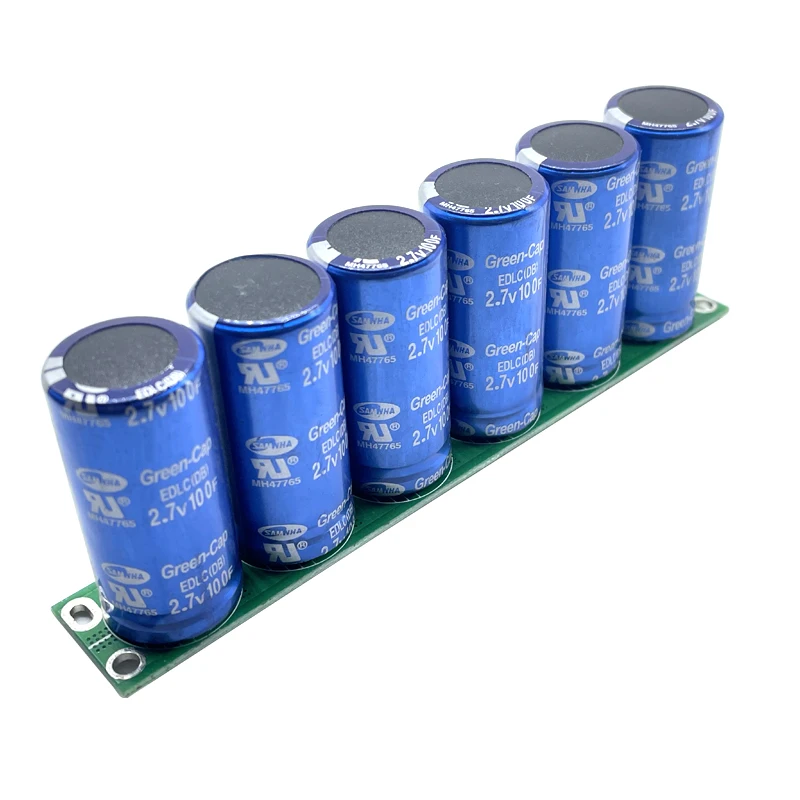 Imagem -02 - Samwha Verde-tampão 16v16.6f Automotivo Super Capacitor Retificador Módulo 2.7v100f Supercapacitor Fonte de Alimentação de Backup Alta Qualidade