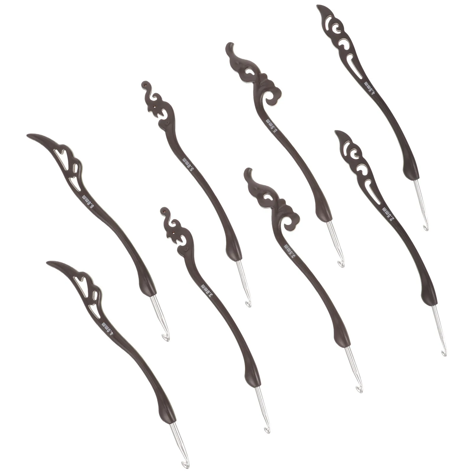 

8pcs Crochet Hooks Set Aluminum Yarn Craft Tools For Knitting Sweater Braiding Accessories Home Supplies Crochet Needle Kit