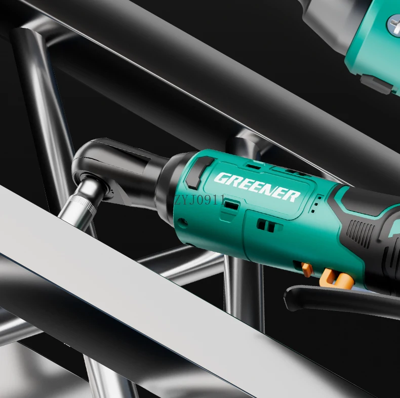 مفتاح ربط السقاطة الكهربائية تروس الزاوية اليمنى زاوية 90 درجة إلى مفتاح بطارية الليثيوم عزم دوران كبير