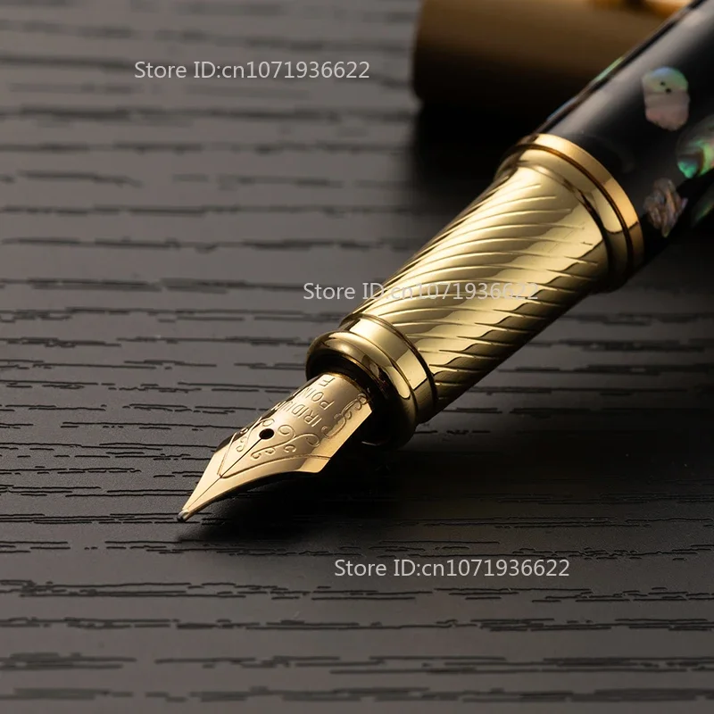 

Shell Carving Fountain Pen for Men EF/F 0.38/0.5mm Nib High-end Students Practicing Calligraphy for Business Girl Gift