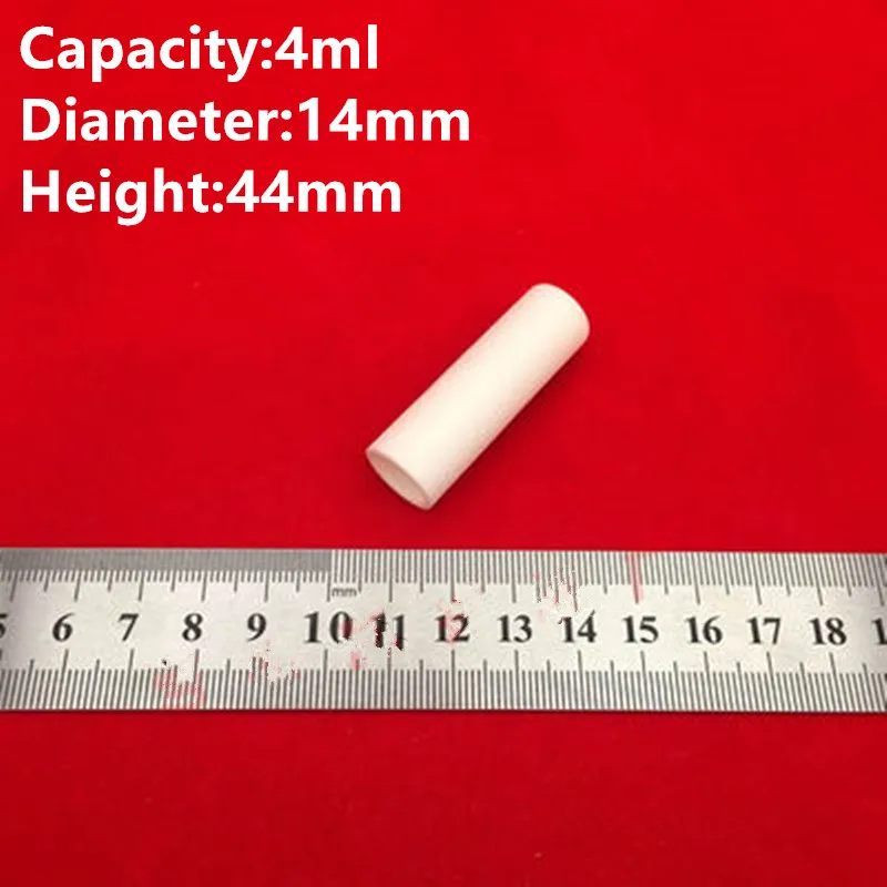 1ml 2ml 3ml 4ml 0.5ml Small Cylindrical 99% pure alumina crucible metal casting crucible corundum ceramic crucible