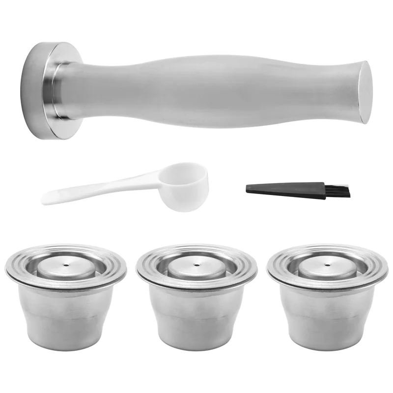 كبسولة قهوة ABXF، كبسولات نسبرسو قابلة لإعادة الملء، قابلة لإعادة الاستخدام، كبسولة قهوة اسبريسو من الفولاذ المقاوم للصدأ